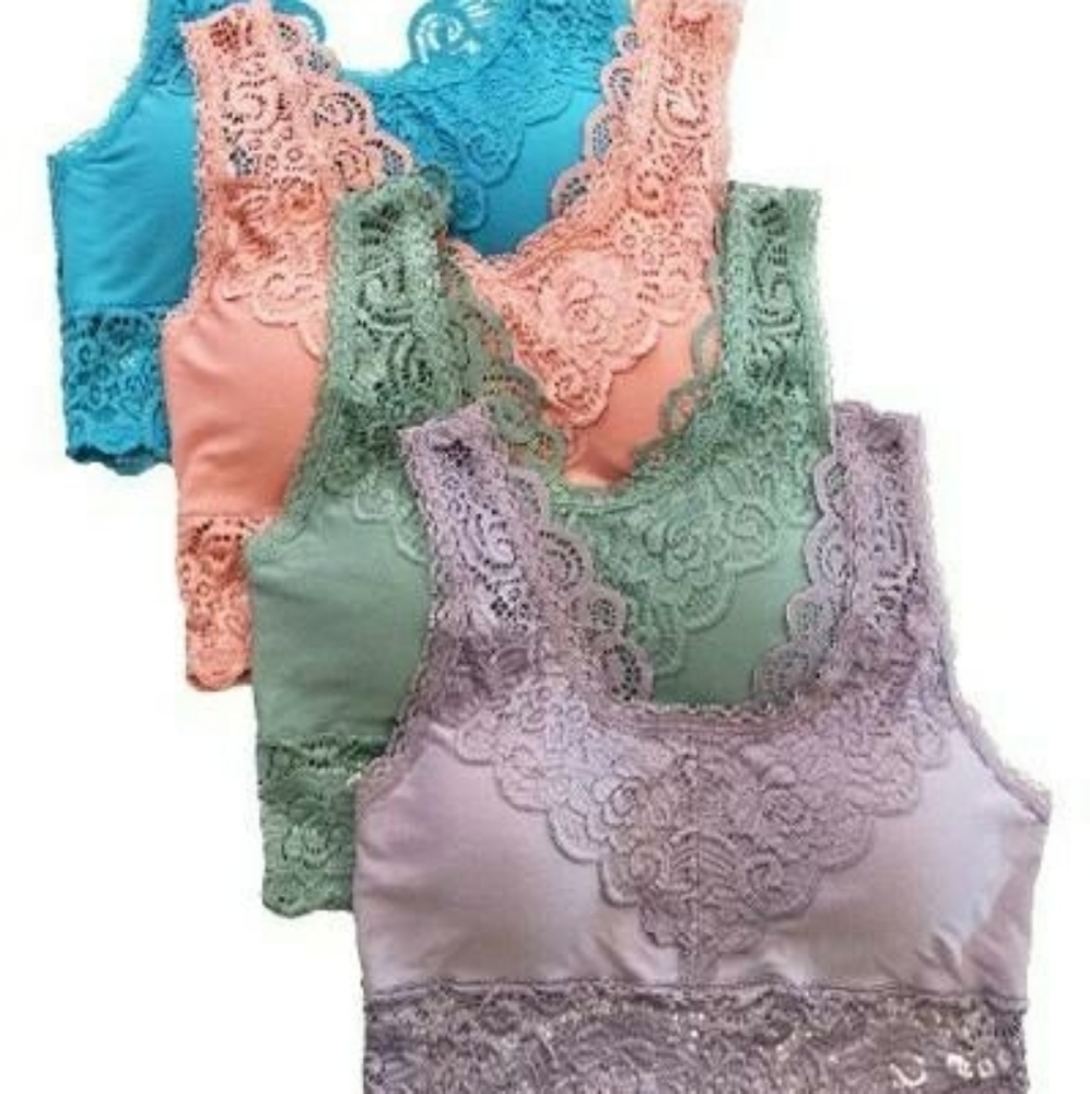 Padded Lace Braletta available in all sz and color - Picture 3 of 4